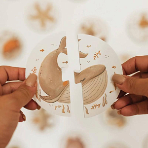 Пазлы плавающие Mrs. Ertha "Bath Buds", 20 шт, мир океана